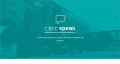 Desktop Screenshot of clinicspeak.com